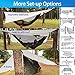 Rainfly Tent Tarp for Camping Hammock, Ripstop Polyester, 11 x 7.83 ft, Window Sky-View, Storm Shelter