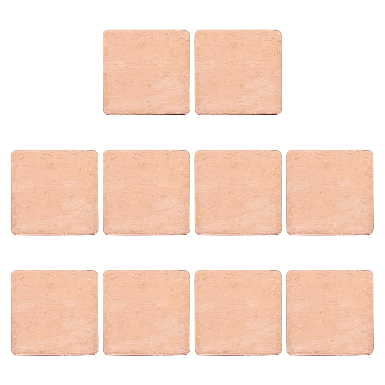 LABRIMP 10pcs Copper Heatsink Thermal Pads 15x15x1.0mm High Performance Heat Dissipation Cooling Fin for Ic Chips and Ram Graphic Card Cooling