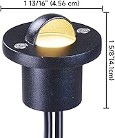 Vista 6 de Yescom, lámpara de escalera de 10 piezas a prueba de agua, lámpara de 7.2 vatios, 12 voltios con adaptador.