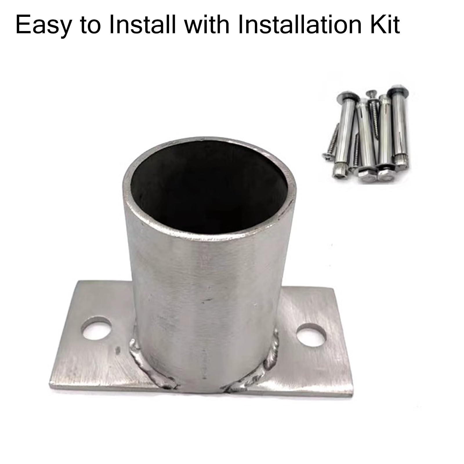 Mailbox Post 2-Pack Steel Post Flange Base - 5.7