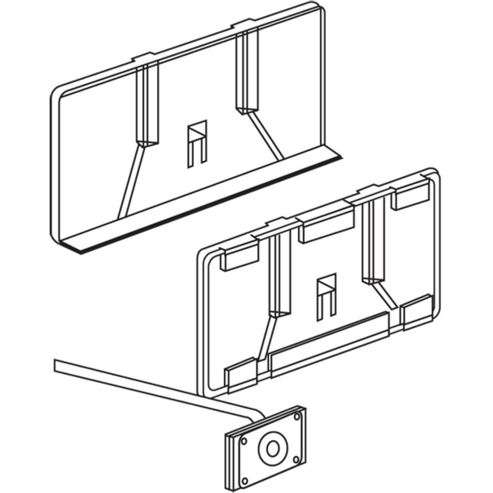 Trion Clear Plastic Pressure Sensitive Label Holder for Slatwall Hook Bag of 25-3"L x 1 1/4"H