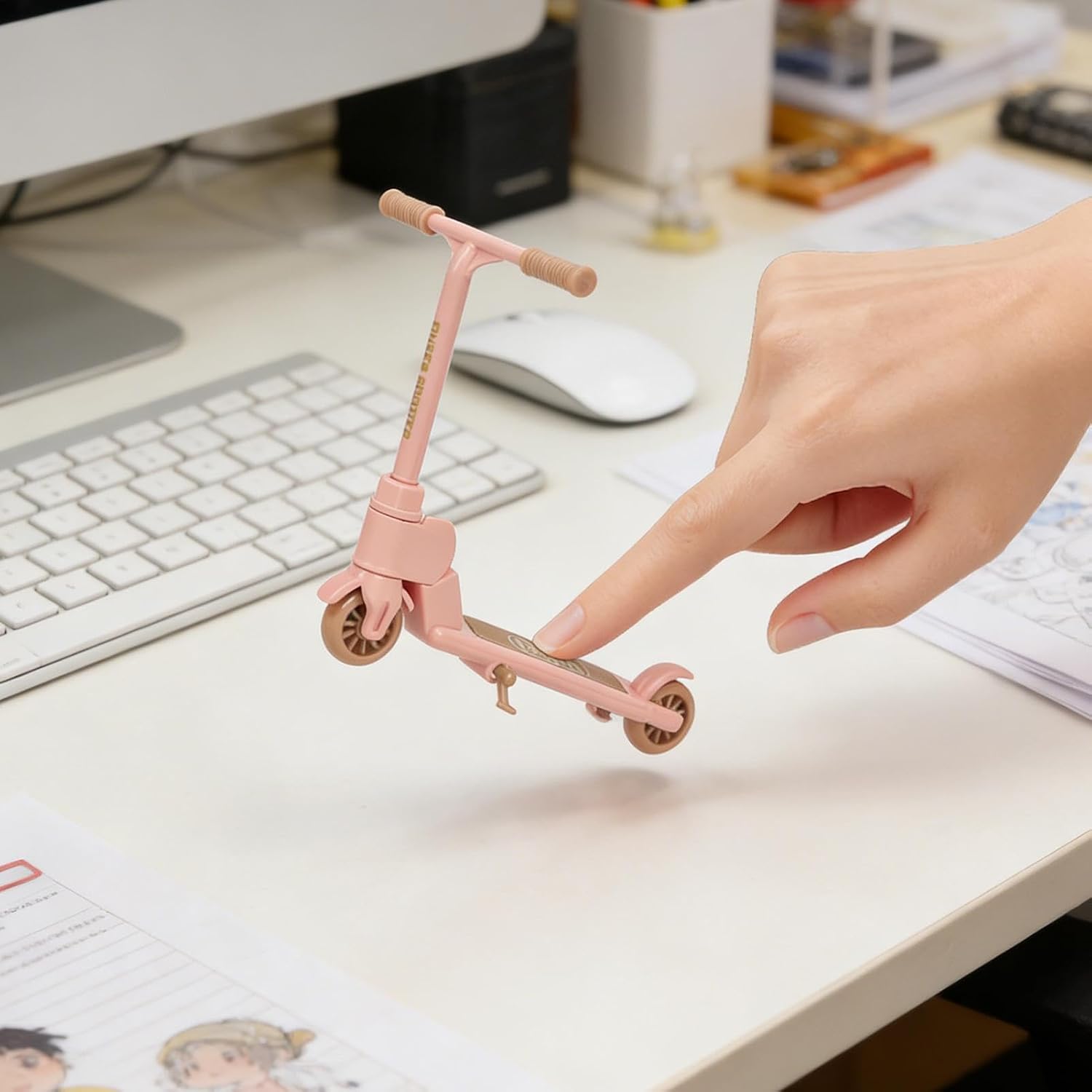 Finger Scooters Two Wheel Foldable Fun Desk Gadget image 3