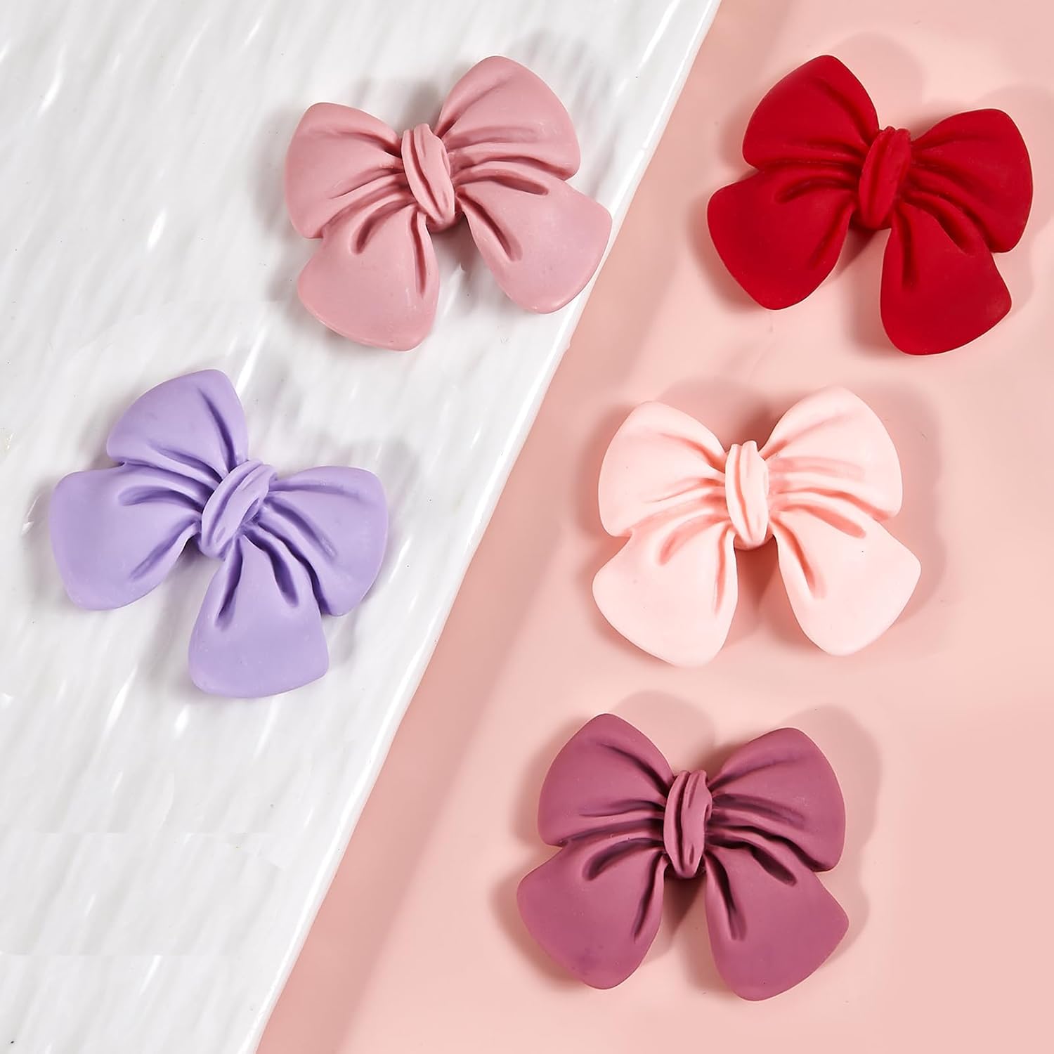 26pcs Slime Charms Bow Flatback Resin Charms Cute Bow Embellishments for Phone Cases, Photo Frames, Jewelry Boxes, Stationery Boxes, Scrapbooking DIY Crafts(colorful) - Image 6