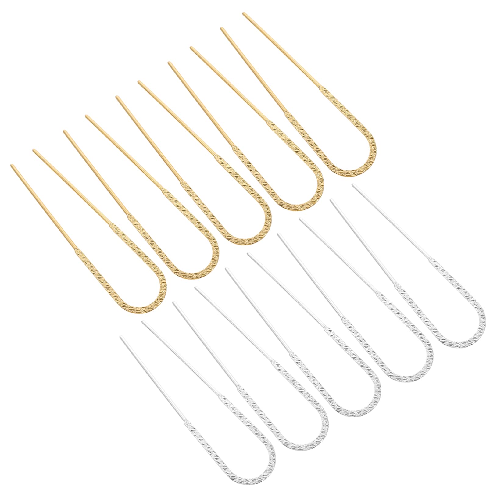 FRCOLOR 50 horquillas para el pelo con forma de Bobby, palillos chinos para el cabello, juego de accesorios para el cabello para mujeres, peluquería, accesorios para el cabello, borla de novia, hierro