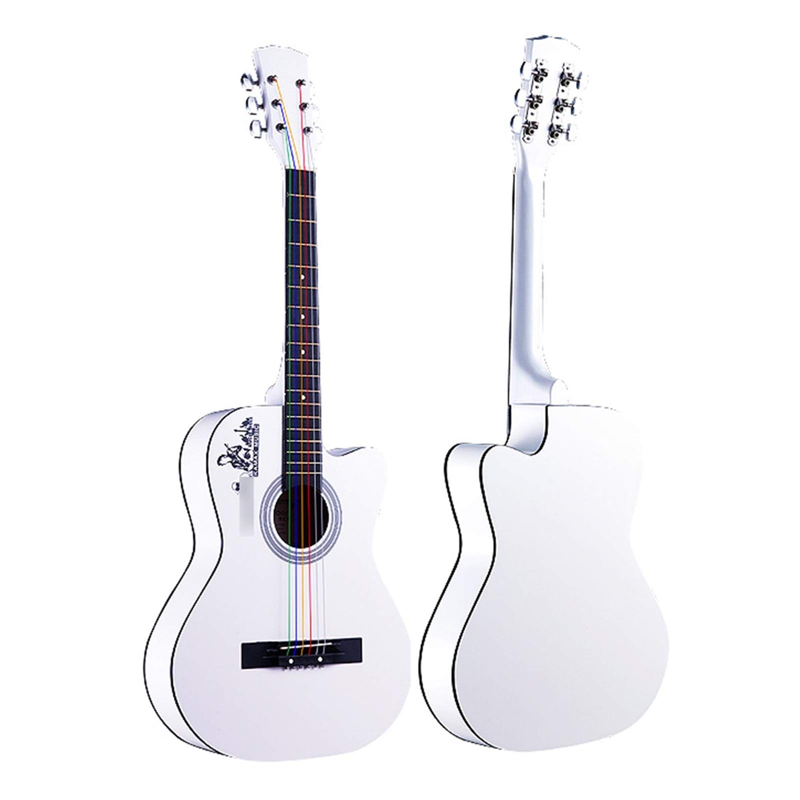 Akustikgitarre mit Stahlsaiten, 96,5 cm (38 Zoll), klassisches Gitarren-Set, perfektes Weihnachts- und Neujahrsgeschenk für Kinder und Erwachsene – komplettes Starter-Set