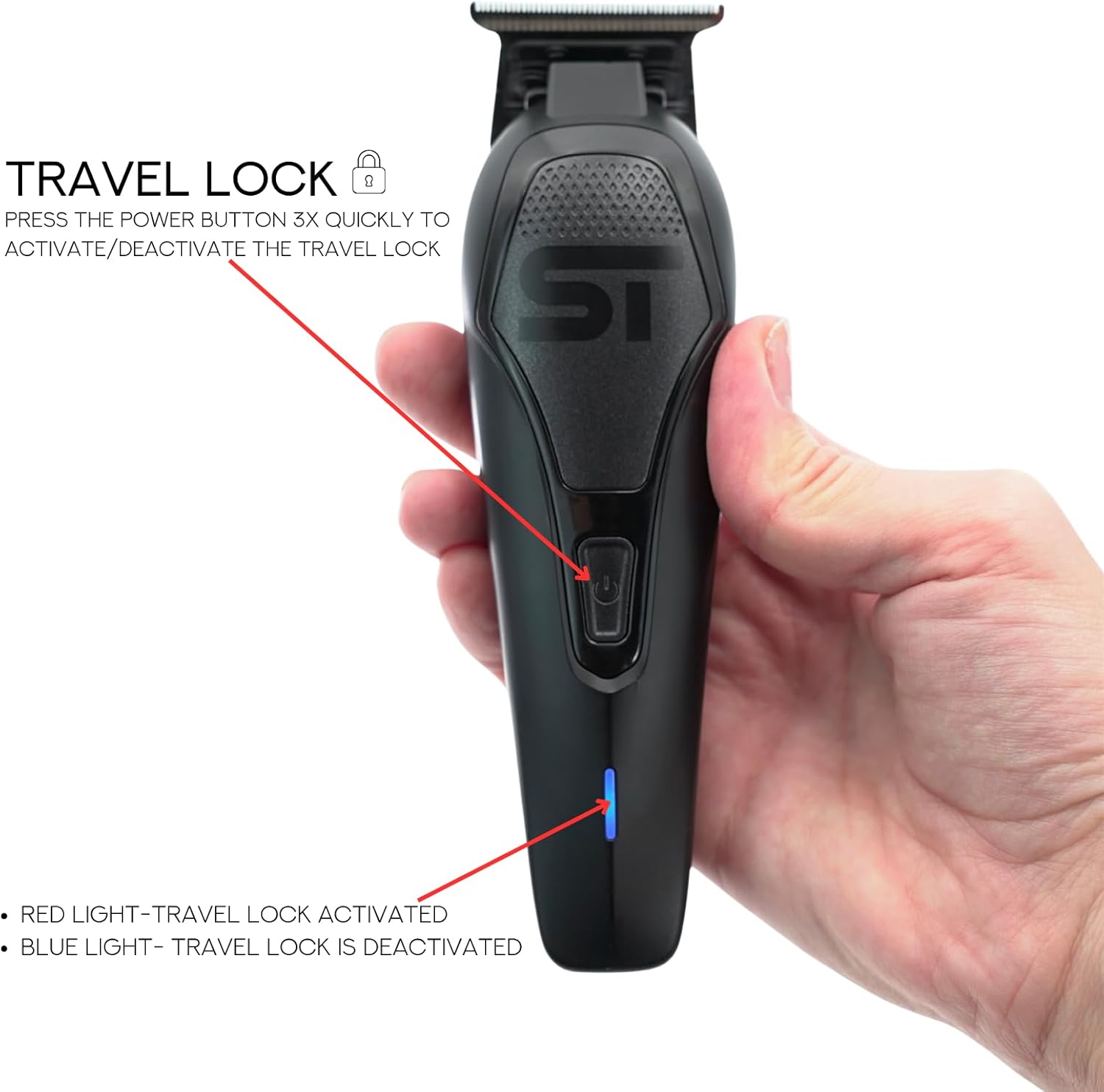 Supreme Trimmer Darkstar 72 Trimmer ST700 with Magnetic Vector Motor | 180 Min Run Time, 9000 RPM Barber Hair Trimmer | Low Noise, Professional Beard Trimmer DLC Blades (Black)