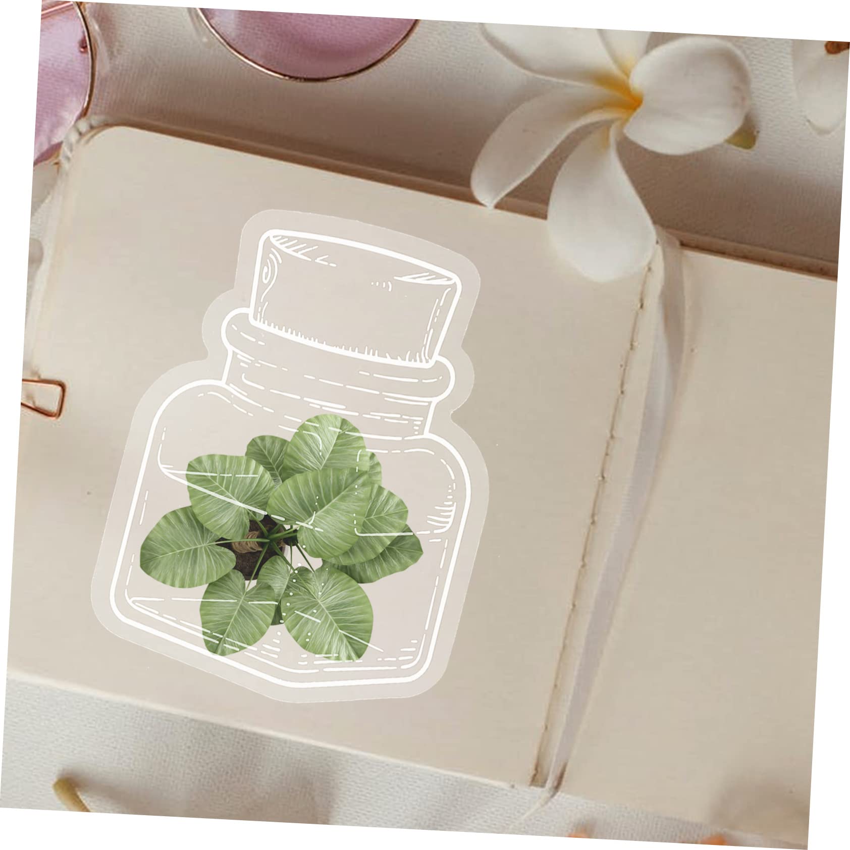 SHINEOFI 20pcs Dried Flower Bookmark Sticker Botanical Stickers Hand Decor Scrapbook Sticker Supplies DIY Pet Stickers Chair Leg Floor Protectors Notebook Sticker Jar Plant Student The Pet - Image 4