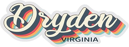 Dryden Virginia Souvenir 2-Inch Magnetr 3D Design 2-InchMagnet