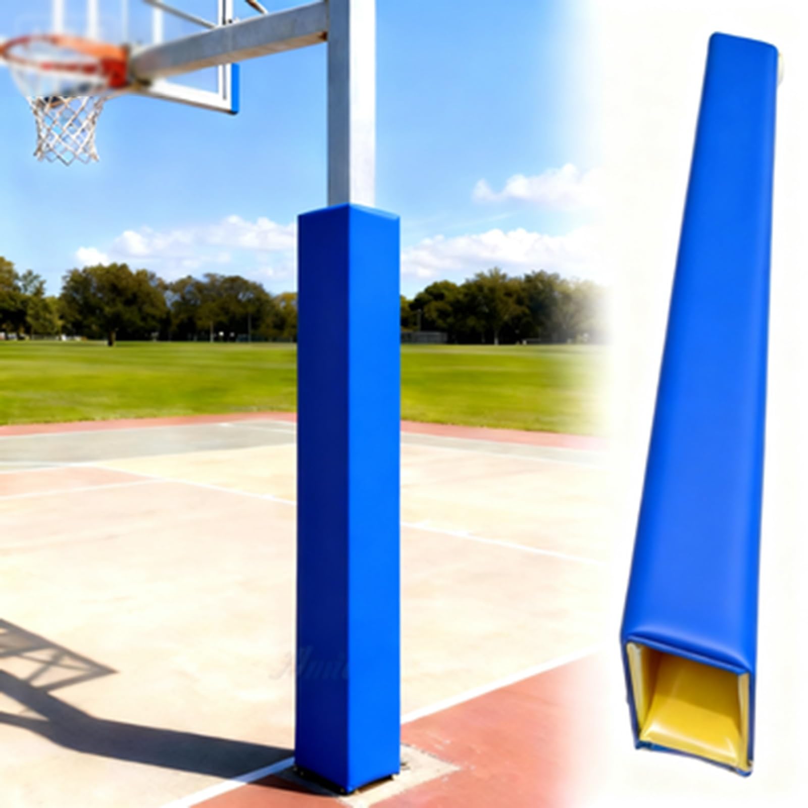 Outdoor-Basketballstangenpolster, gepolsterter Sicherheitsschutz für Spielplatz, Fitnessstudio und Garage, schlagfeste Basketballausrüstung für verbesserten Schutz