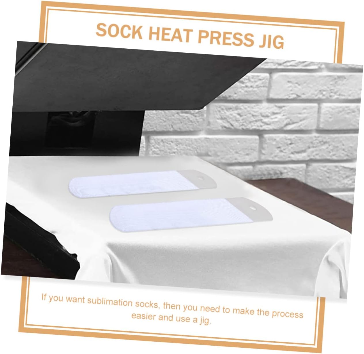 Aluminium Sock Jigs for Socks, 2pcs Straight Sublimation Insert
