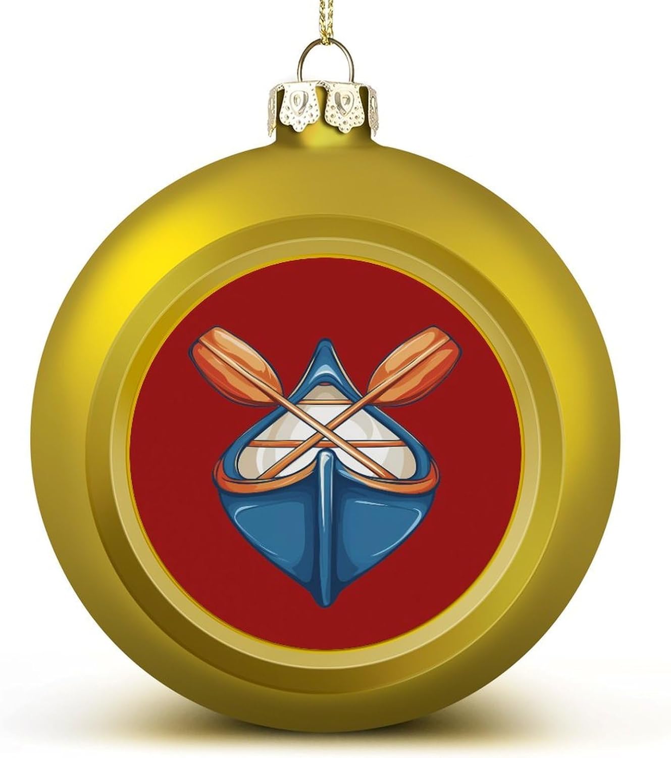 Paddling Canoe Rower Canoer Rowing Paddler Christmas Ball Xmas Hanging Decorations for Christmas Tree Fireplace