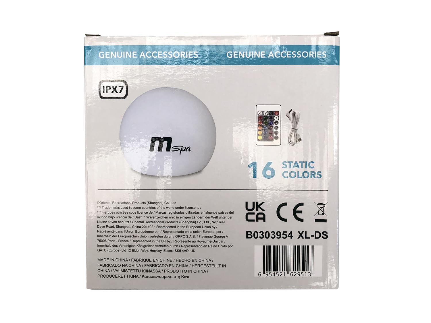Lampe flottante LED Mspa rechargeable pour piscines et spa