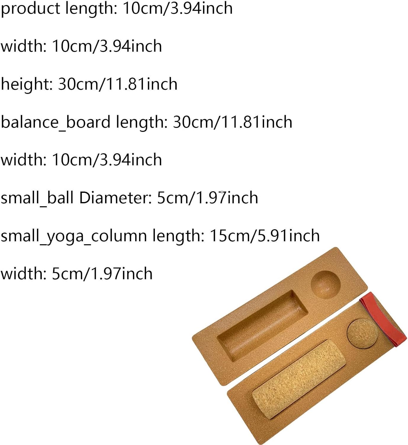 Cork Balance Board For Strengthening Feet And Ankles, Natural Cork Foot Strengthening, Balance Stability And Foot Function Training