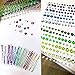 2800PCS 25 Sheets Self-Adhesive Jewel Stickers Rhinestones Jewels Rhinestone Stickers DIY Gem Rhinestone Multi Color Gemstone Embellishments Assorted for Makeup, Festival, Crafts & Embellishments