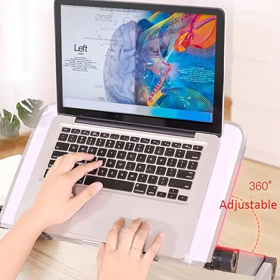 Folding Laptop Desk Aluminum Standing Riser for Macbooks Pad Notebook Computer