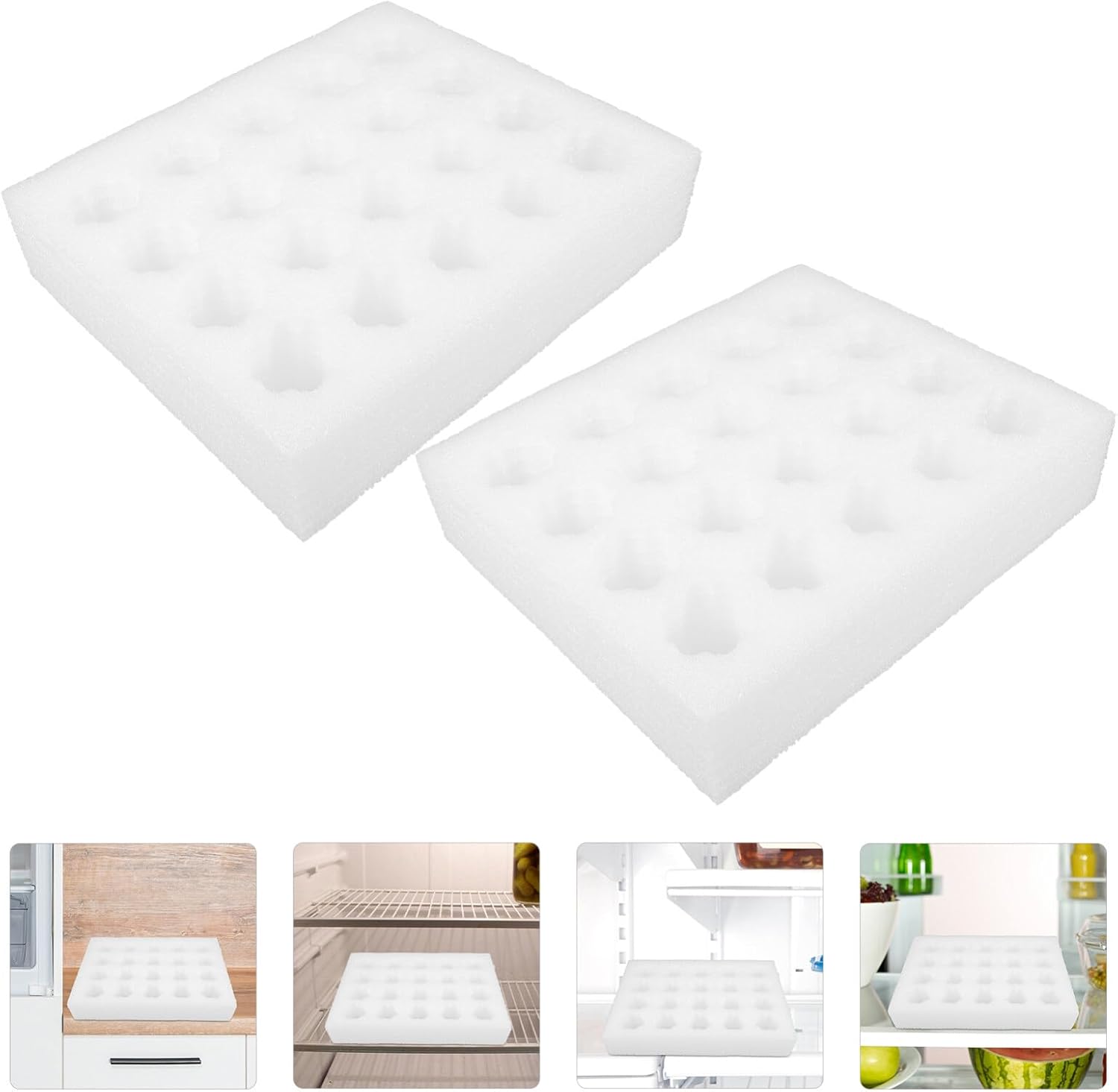 Zerodeko 4 Sets Foam Egg Holder 20-Cell Shatterproof Egg Trays Egg Carrying Shipping Trays Egg Storage Wrapping Container for Shipping Eggs
