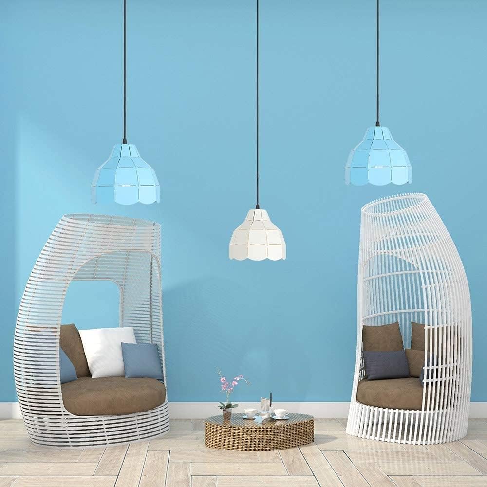 Pendant Lights 7. 5 Inch Ceiling Pendant Lighting Fixture MI-NI Geometric Metal Iron Frame Kitchen Island Hanging Light Compatible with Hallway Living Room Bedroom Kitchen Entr (White) image 2