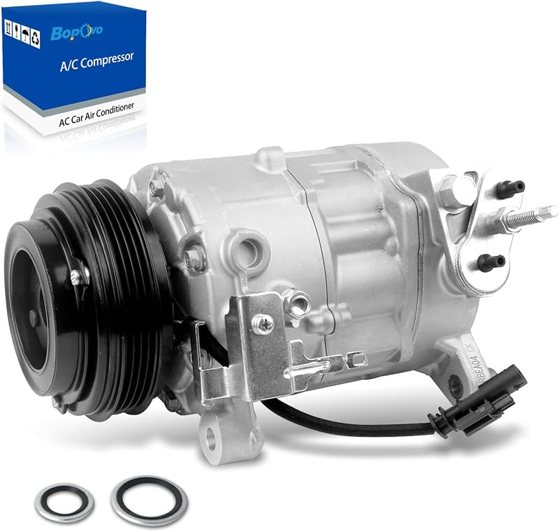 Compressor do ar-condicionado Bopowo CO 29134C 12 V para Chevrolet Silverado, Suburban, Tahoe e GMC Sierra – 1 unidade