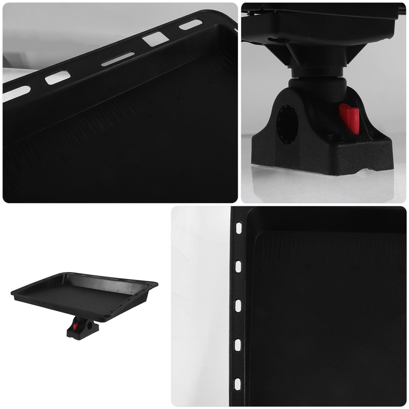 Platforma wędkarska, stół z deską do krojenia, do łodzi, regulowana tacka na przynętę i uchwyt na wędkę, akcesorium morskie do użytku profesjonalnego i rekreacyjnego, 13,8 x 9,4 cala