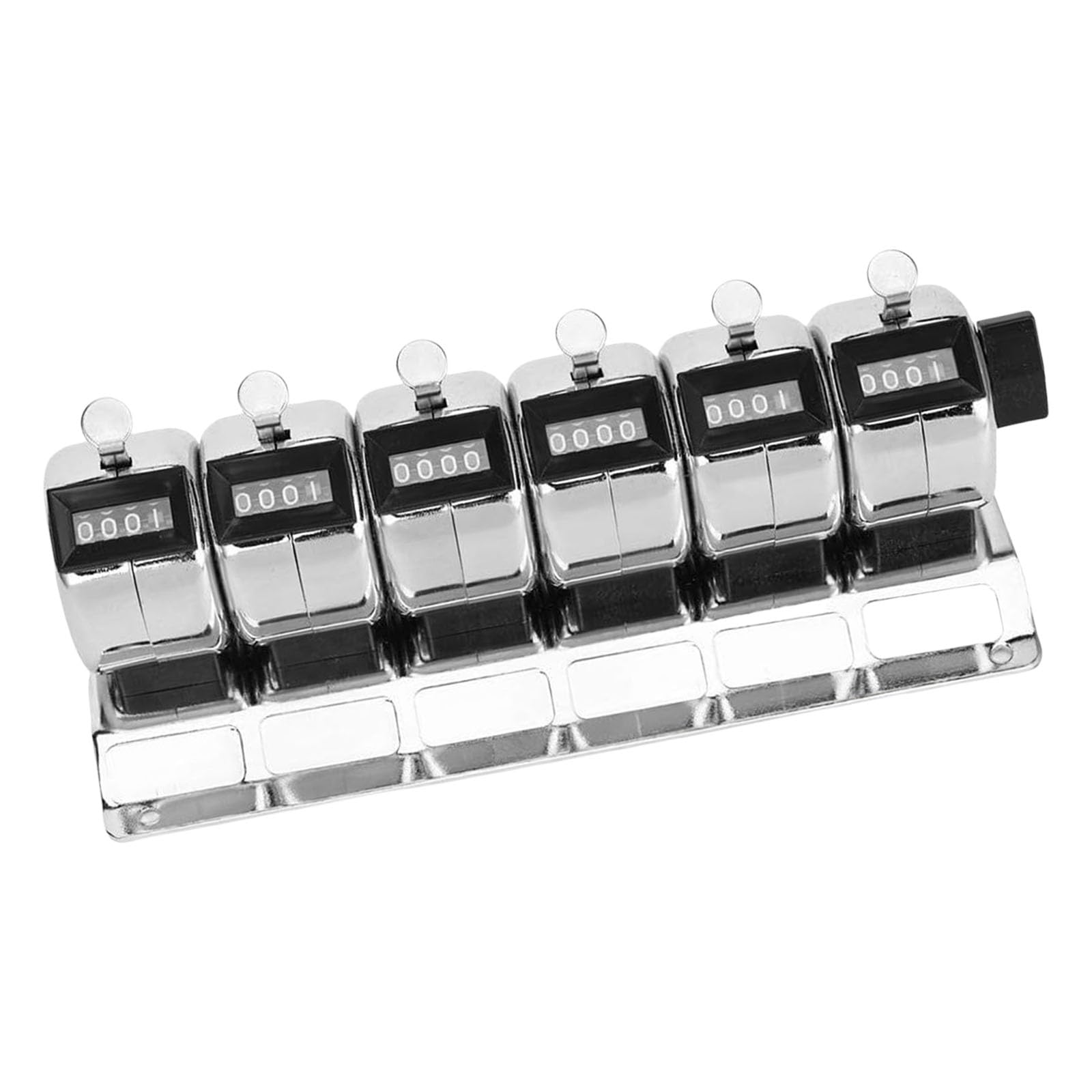 Osniyaw Manual Clicker Counter Made Of Stainless Steel 6-Piece Handheld Counter For Industrial Tracking And Event Management. Stainless Steel Manual Counter