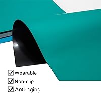 Vista 6 de tonchean Rollo de tapete de soldadura ESD de goma de 23.7 x 118 pulgadas, tapete antiestático ESD resistente a altas temperaturas, tapete