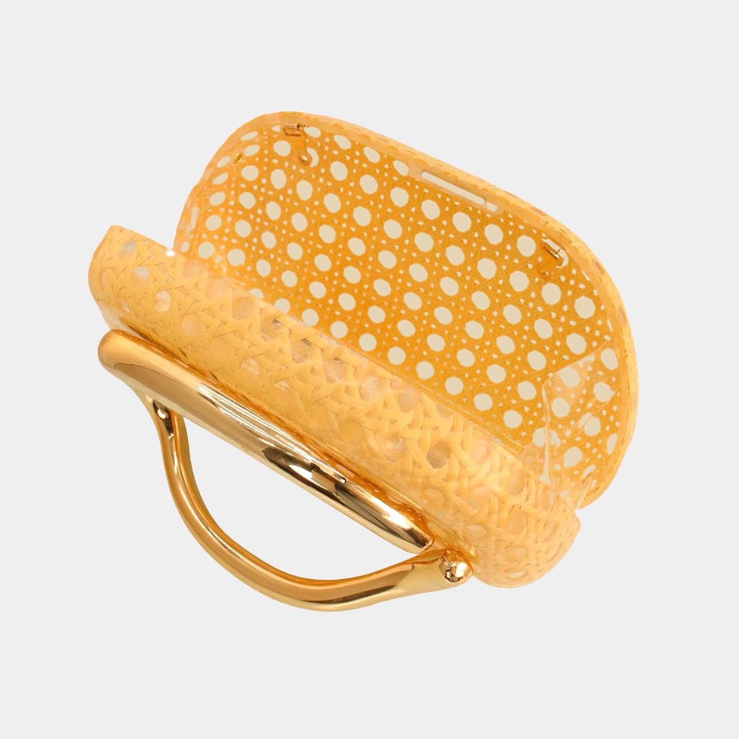 RomanticDesign Acrylic Vintage Clutch Retro Perforated Evening Handbag for Party Prom Wedding Beach, Women Gift