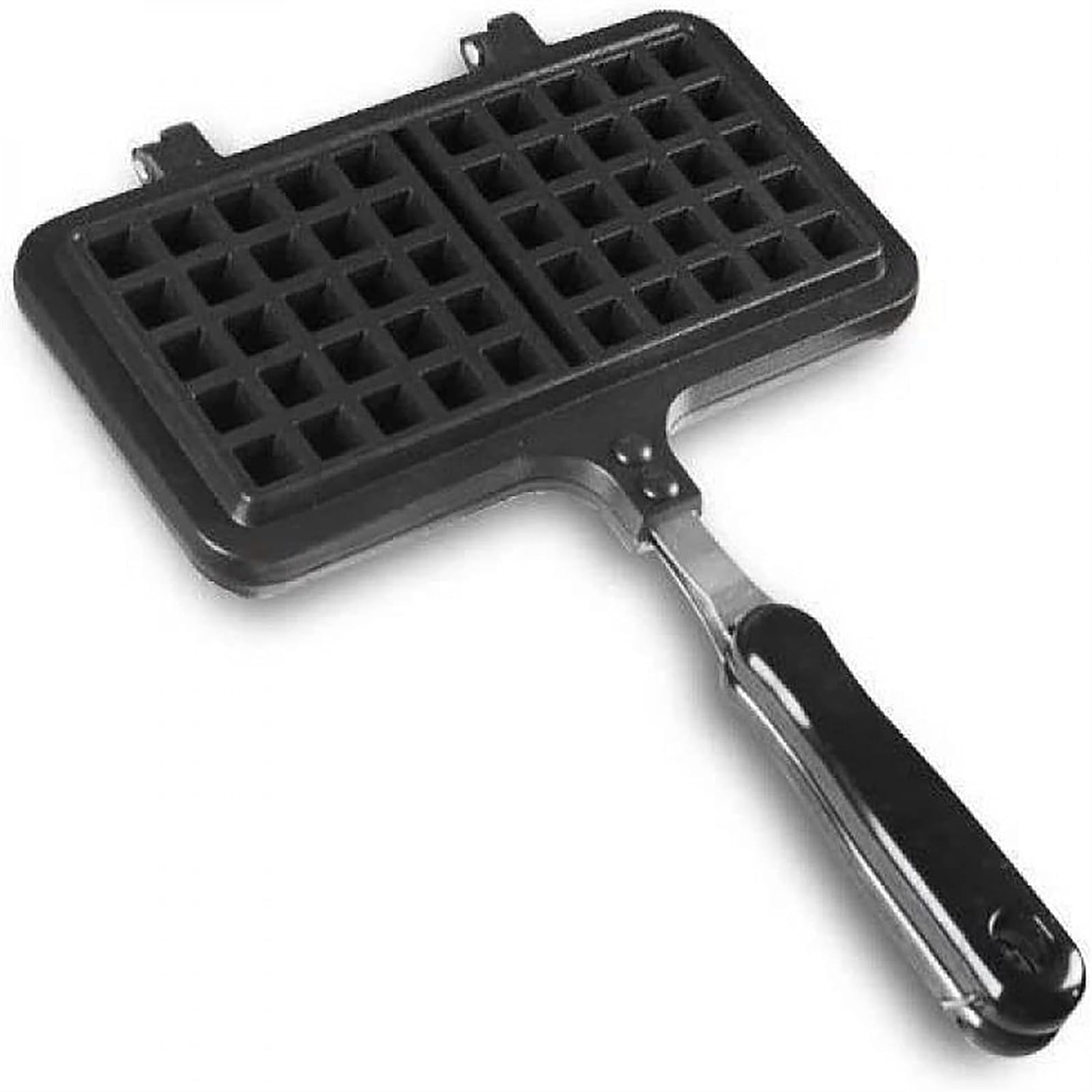 Gaufrier antiadhésif double face en fonte d'aluminium pour gaufres sans coller