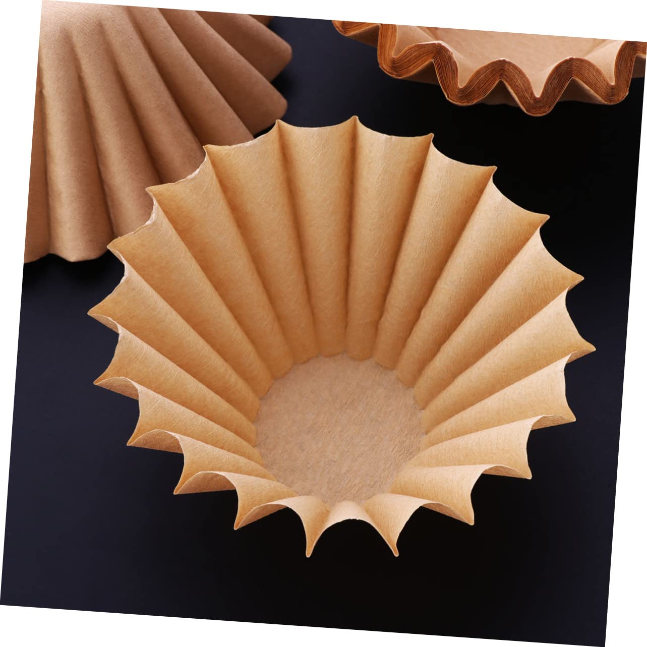 PRETYZOOM 100piezas Filtros De Café Desechables Sin Blanquear Compatible Máquina De Café Diseño De Conos Color Madera Olores