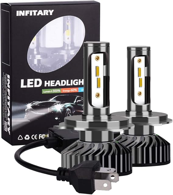 INFITARY-H4 LED Headlight Bulbs 9003 HB2 Hi/Lo Beam CSP Chips 6500K 10000LM Car Head light High Low Beam