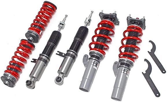 Godspeed MRS1424-A MonoRS Coilover Suspension Lowering Kit, 32 Damping Adjustment, Ride Height Adjustable, compatible With BMW 330i 330e RWD G20 2019-21