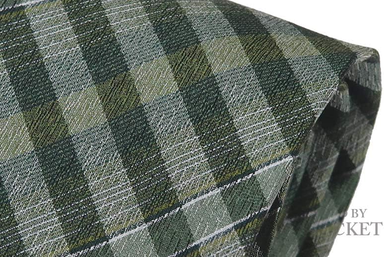 [リングヂャケット] RING JACKET チェックタイ (グラスグリーン&times;ブラック&times;オフホワイトのチェック柄) RNC-08 (