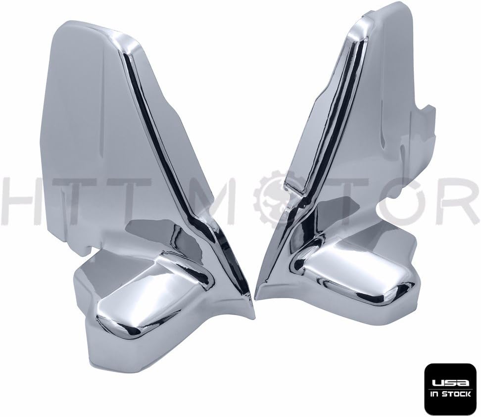 HTTMT MT445- Chrome Engine Lower Side Frame Covers Compatible with Goldwing GL1800 2001-2011 02 03