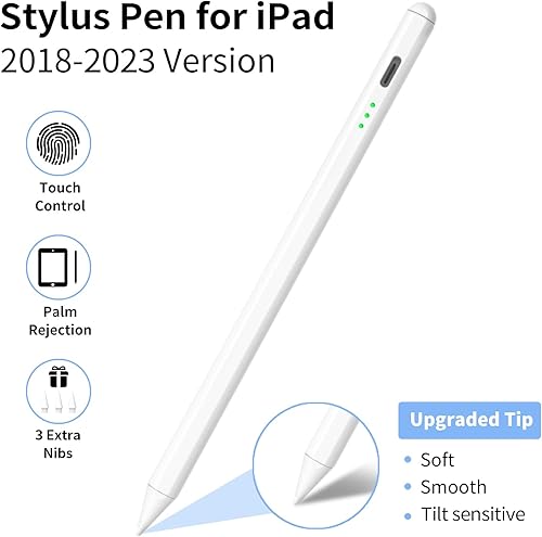Miniatura 9 de Lápiz capacitivo para Apple iPad Pencil lápiz capacitivo de 2 generación para iPad, compatible con Apple iPad 9 8 7 generación iPad Pro 11 y 12.9