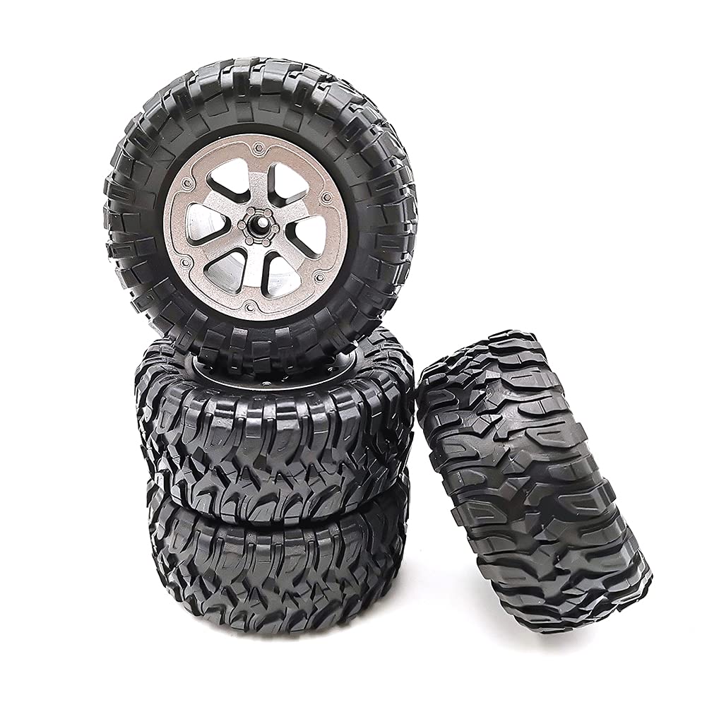 TECKEEN4 PCS Upgraded Big Wheel Replacement Parts RC Car Truck Models for WPL B-14/14K/16/16K/24/24K/36/36K C-14/14K/24