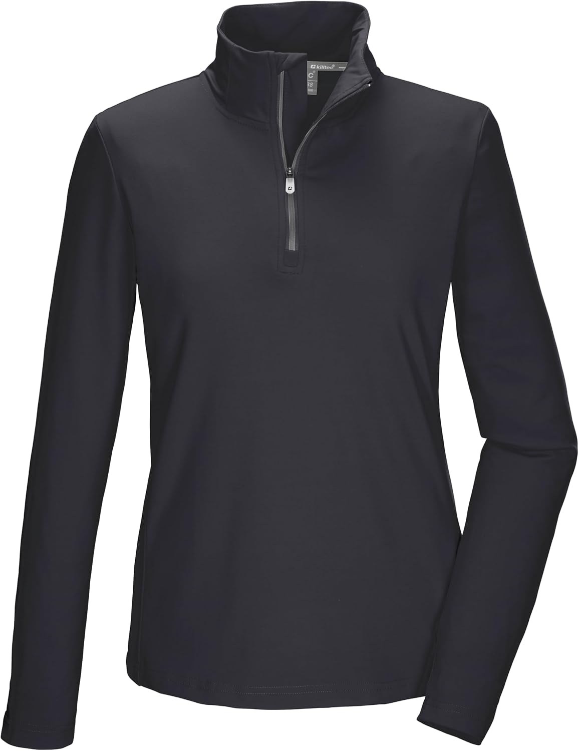 Killtec Women's Functional Fleece Shirt with Stand-Up Collar and Zip