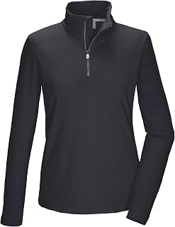 Killtec Damen Funktionsshirt/Fleeceshirt mit Stehkragen und Reißverschluss