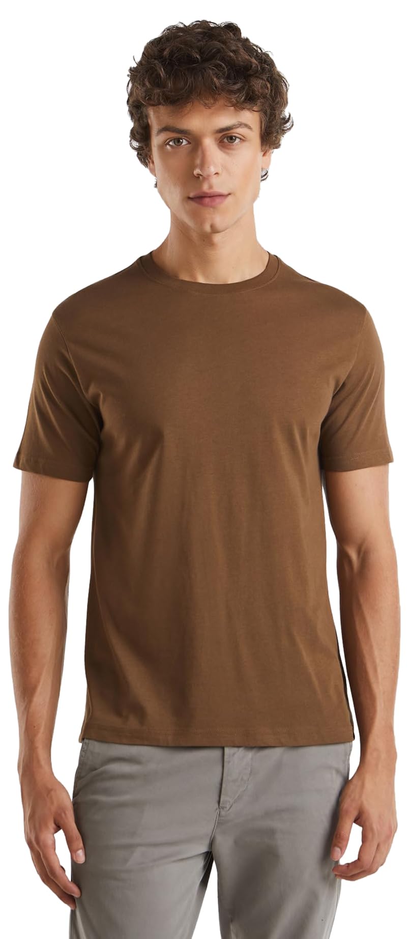 United Colors of Benetton Men's Sweater, Brown, S