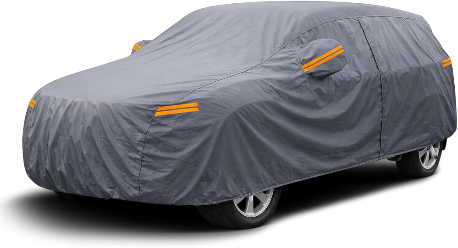 Coverlex Mid-Size SUV Car Cover Waterproof All Weather, 6 Layer Heavy Duty Material Universal Fit for Chevrolet Equinox, CX50, Jeep Cherokee, Nissan Rogue, VW Tiguan, Mitsubishi Outlander