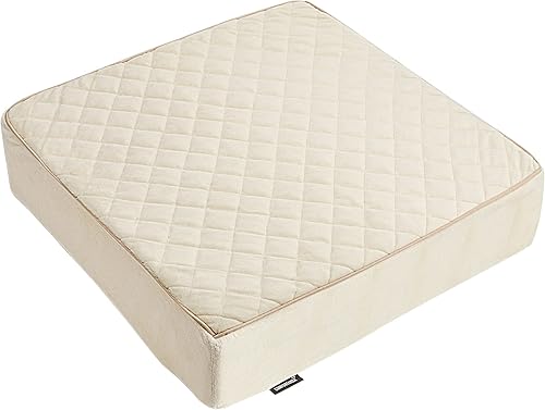 Miniatura 2 de Cojín de asiento para silla reclinable de espuma viscoelástica de 20 x 20 x 5 pulgadas para sentarse durante mucho tiempo, almohadilla para sillón