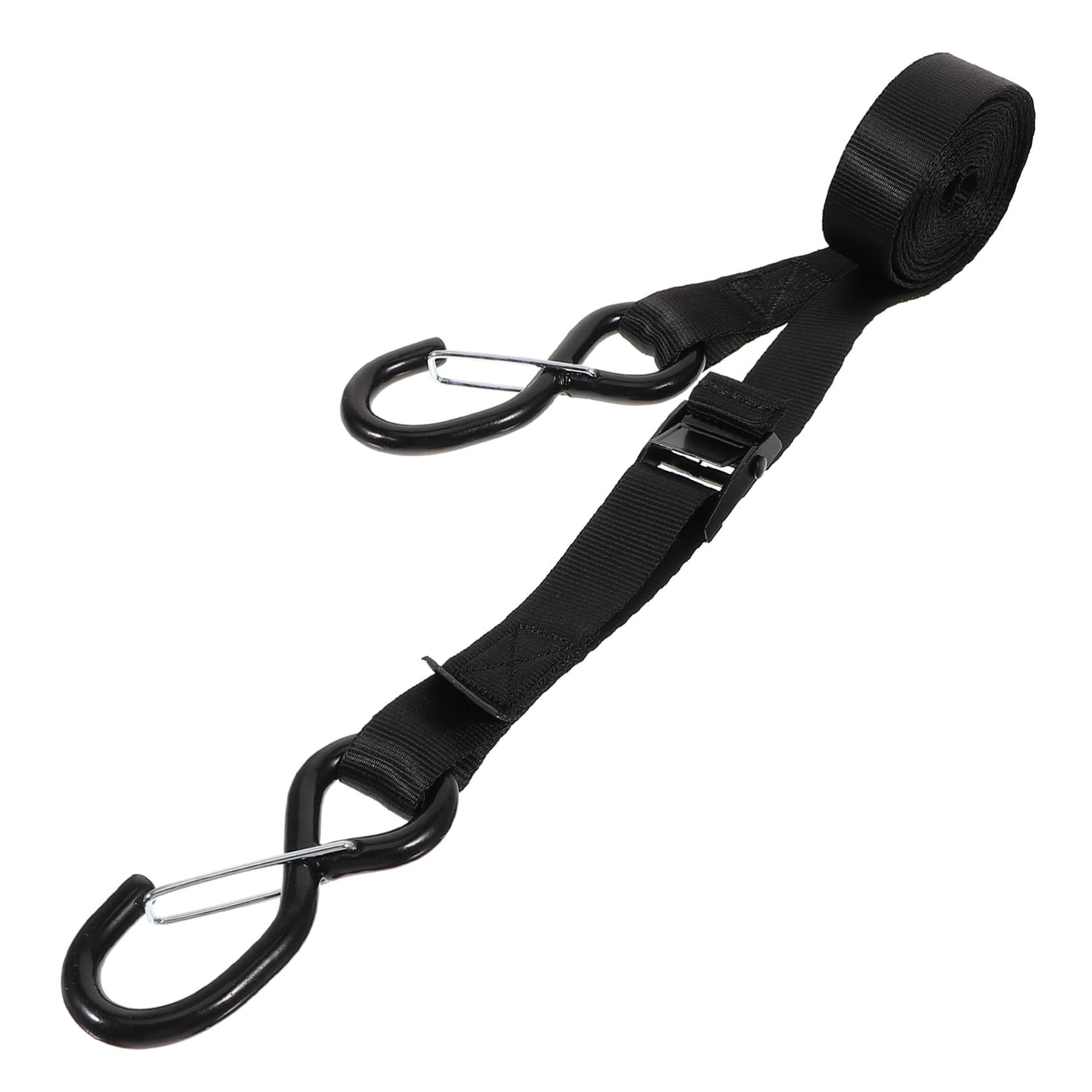 PartyKindom 5 Pz cintura di imballaggio set fascia per schiena senza fili piccole corde di fissaggio della telecamera cinghie cinturino in poliestere per bagagli da bici Metallo Black