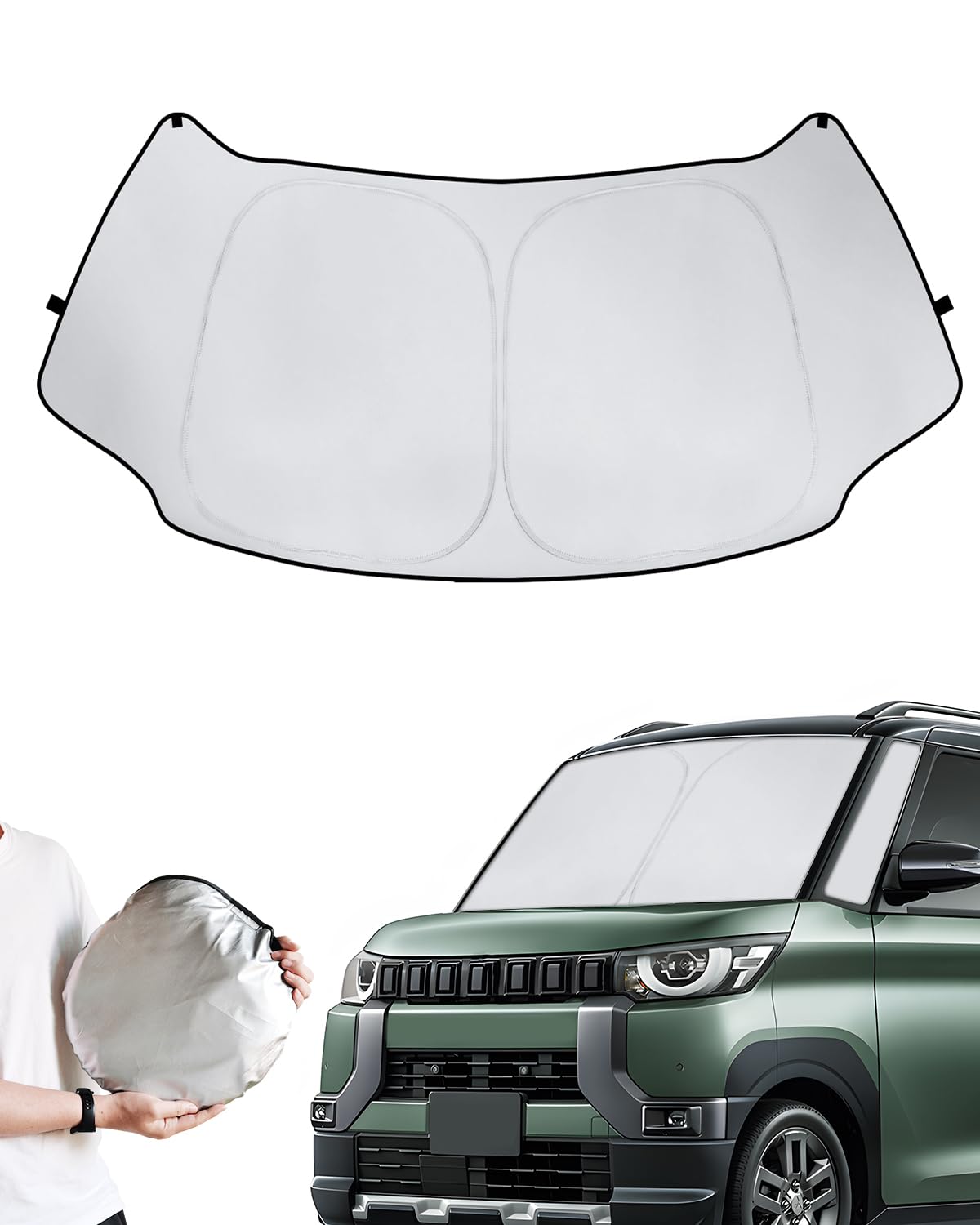 Amazon | LANTU サンシェード 三菱 デリカミニ 用サンシェード 車
