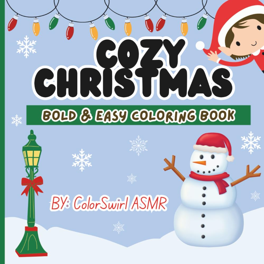 Cozy Christmas Bold & Easy Coloring book