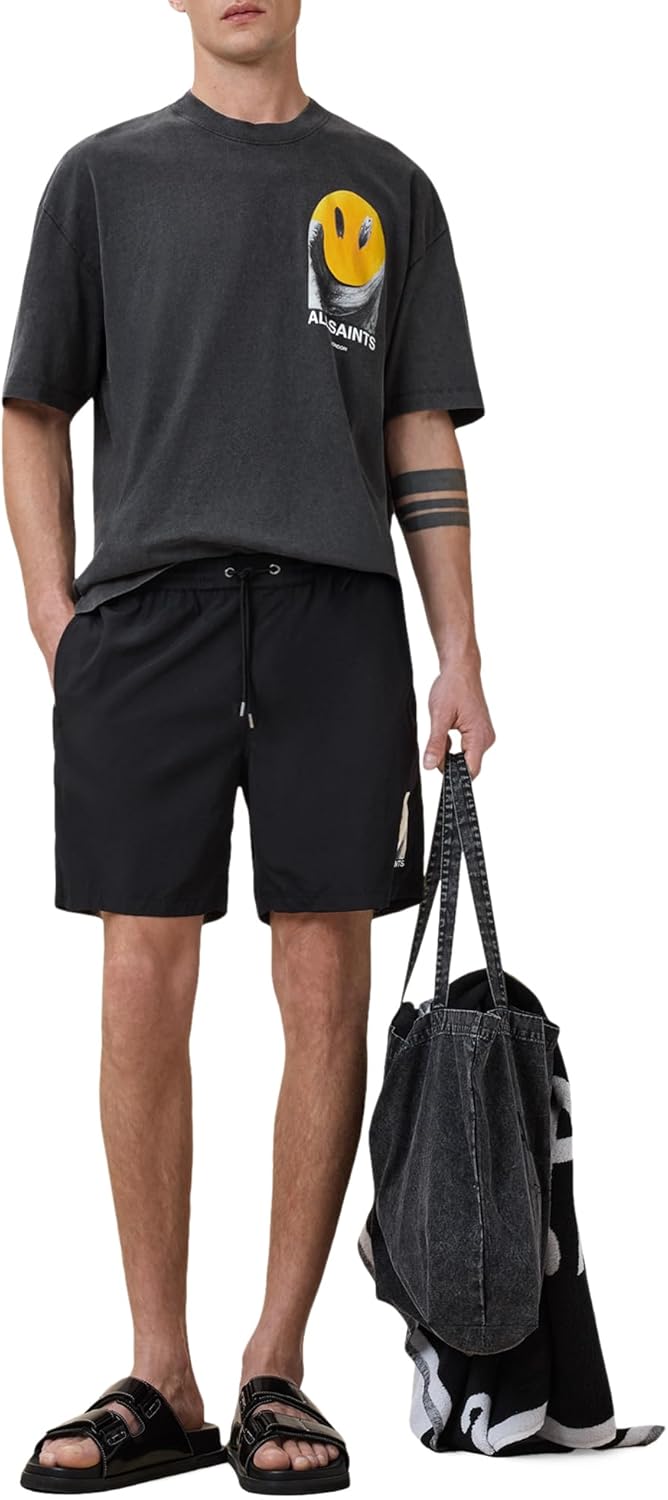 AllSaints Men's Party Wave Swimshort