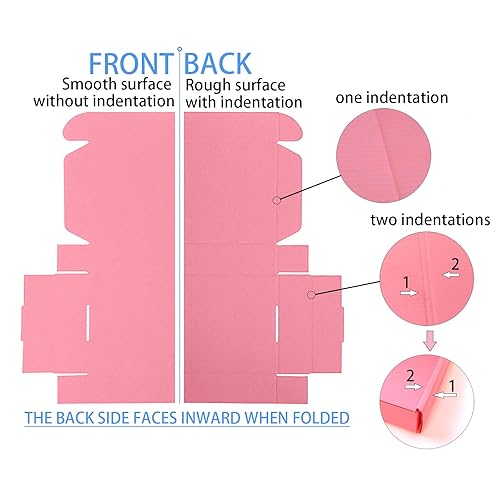 Miniatura 4 de Cajas de envío rosas para pequeñas empresas, 12 x 8 x 2 pulgadas, paquete de 12, cajas de cartón corrugado para envío, embalaje, almacenamiento,