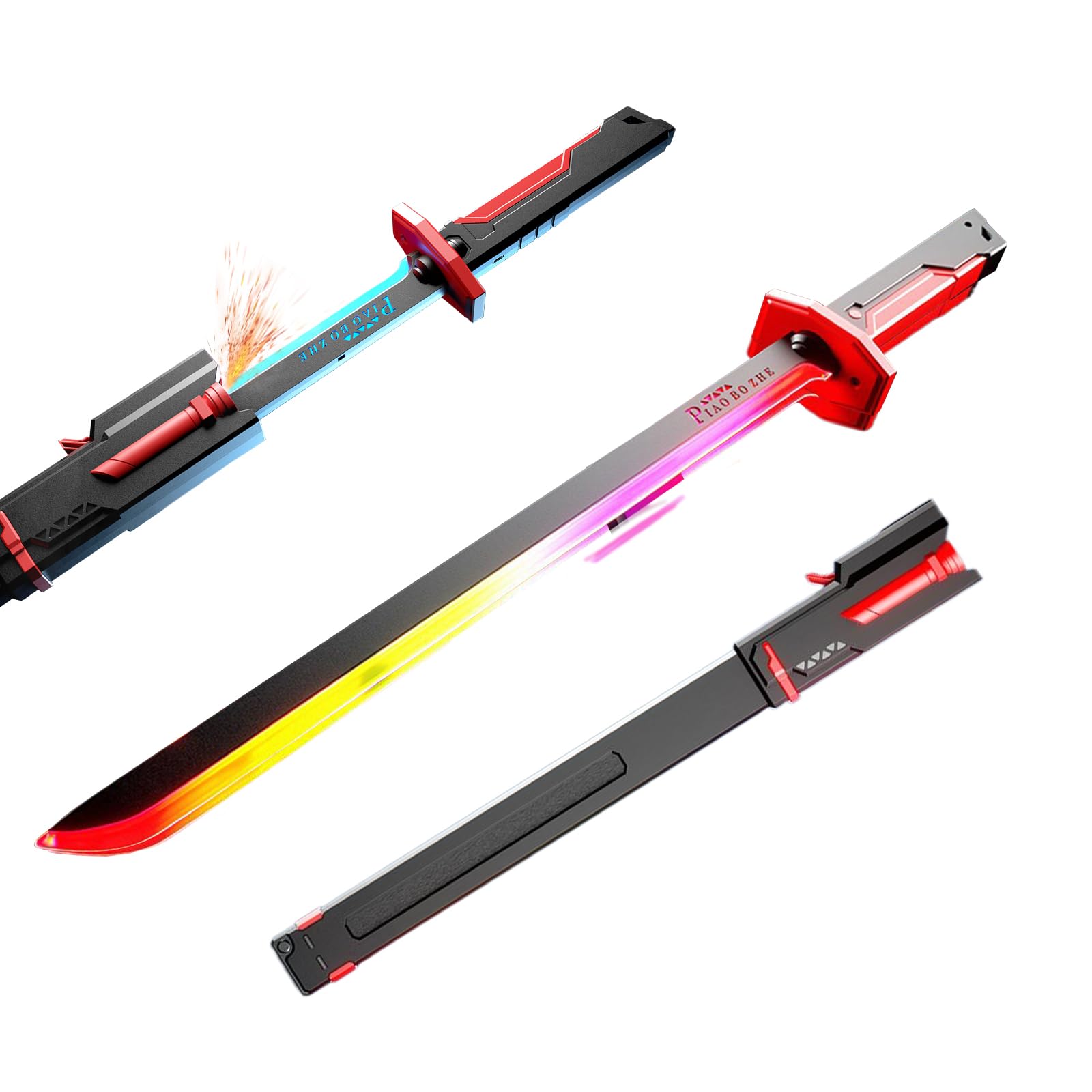 Amazon.co.jp: Zoriva ライトセーバー サイバーパンク 刀 光る刀