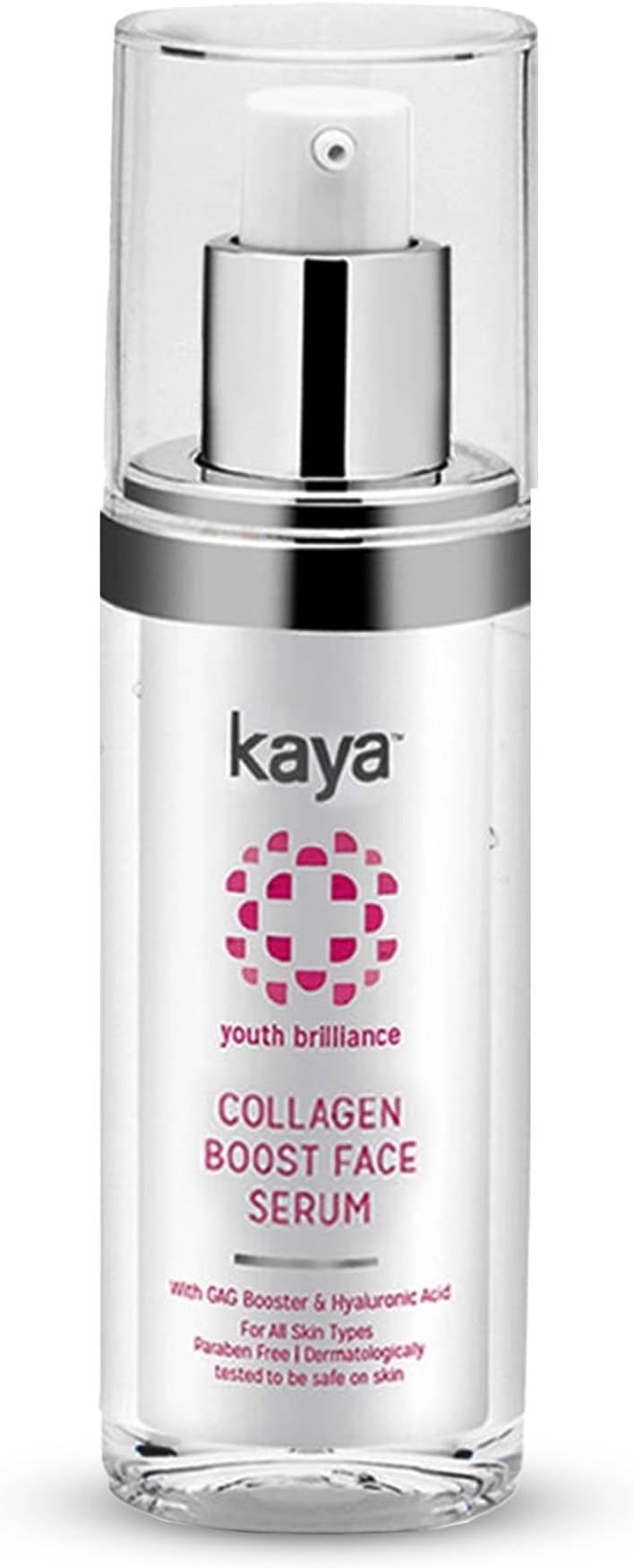 Kaya Collagen Boost Face Serum | Fine Lines & Wrinkles Reduction | Collage Booster | Light Weight Face Serum | Hydration | Paraben Free | 30ml