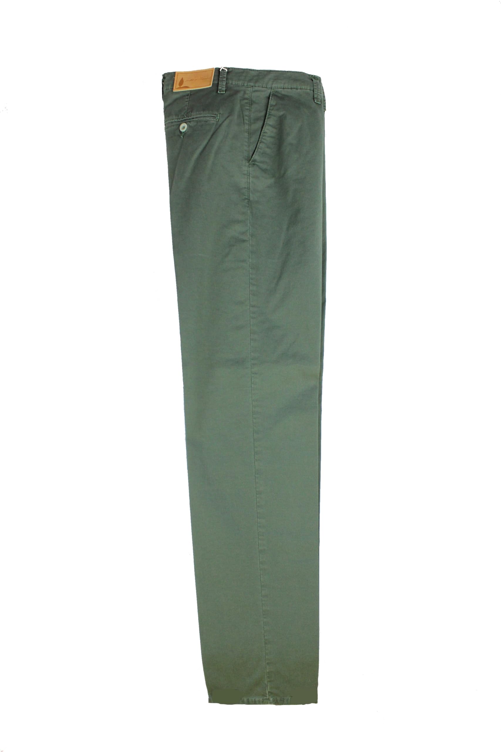 Pantaloni Chino Uomo 97% Cotone, Tessuto Estivo Sono Eleganti e Elasticizzati, Gamba Dritta, Vita Regolare, 100% Made in Italy