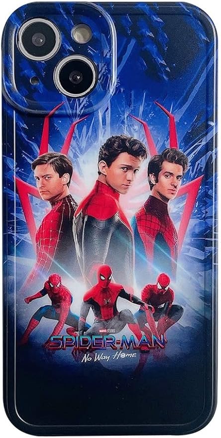 Amazon Co Jp Iphone12promax Iphoneケース カバー ブルー スパイダーマン ノーウェイホーム アベンジャーズ マーベル トム ホランド トビー マグワイア アンドリュー ガーフィールド Spider Man No Way Home Avengers Mcu Marvel おしゃれ 軽量 衝撃吸収 携帯カバー