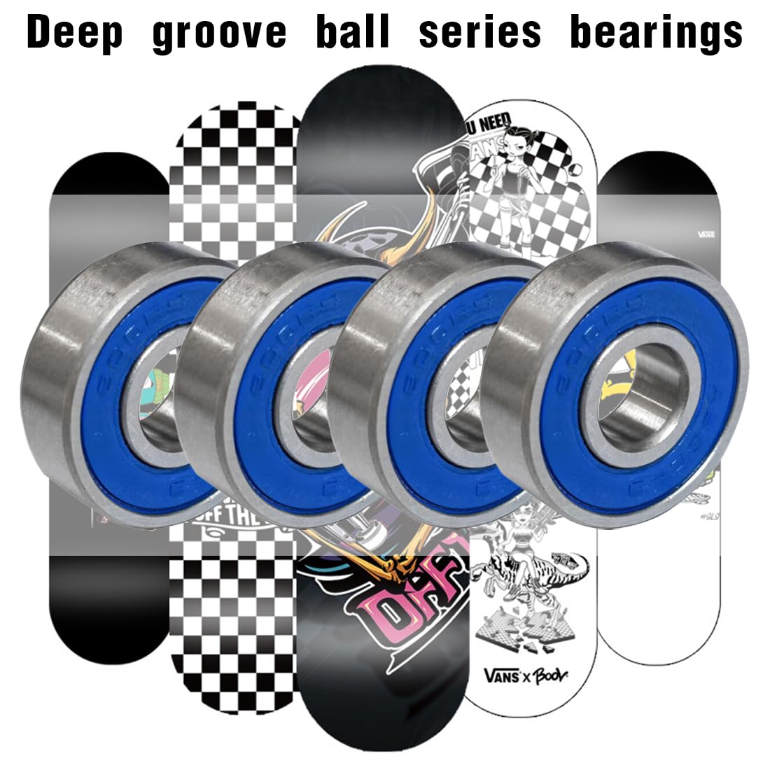 20 Roulements à Billes 608 ZZ 8x22x7mm - Double Blindage Pour Skate, Roller, Scooter
