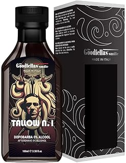 The Goodfellas' smile Alcohol-Free Soothing Aftershave Splash/Tonic, Made in Italy, 100 ml, 3.38 oz (Tallow n.1/Floral & Wood)